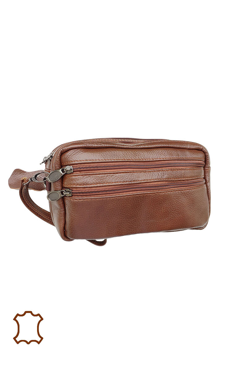 Wholesaler Maromax - Pochette double à main cuir