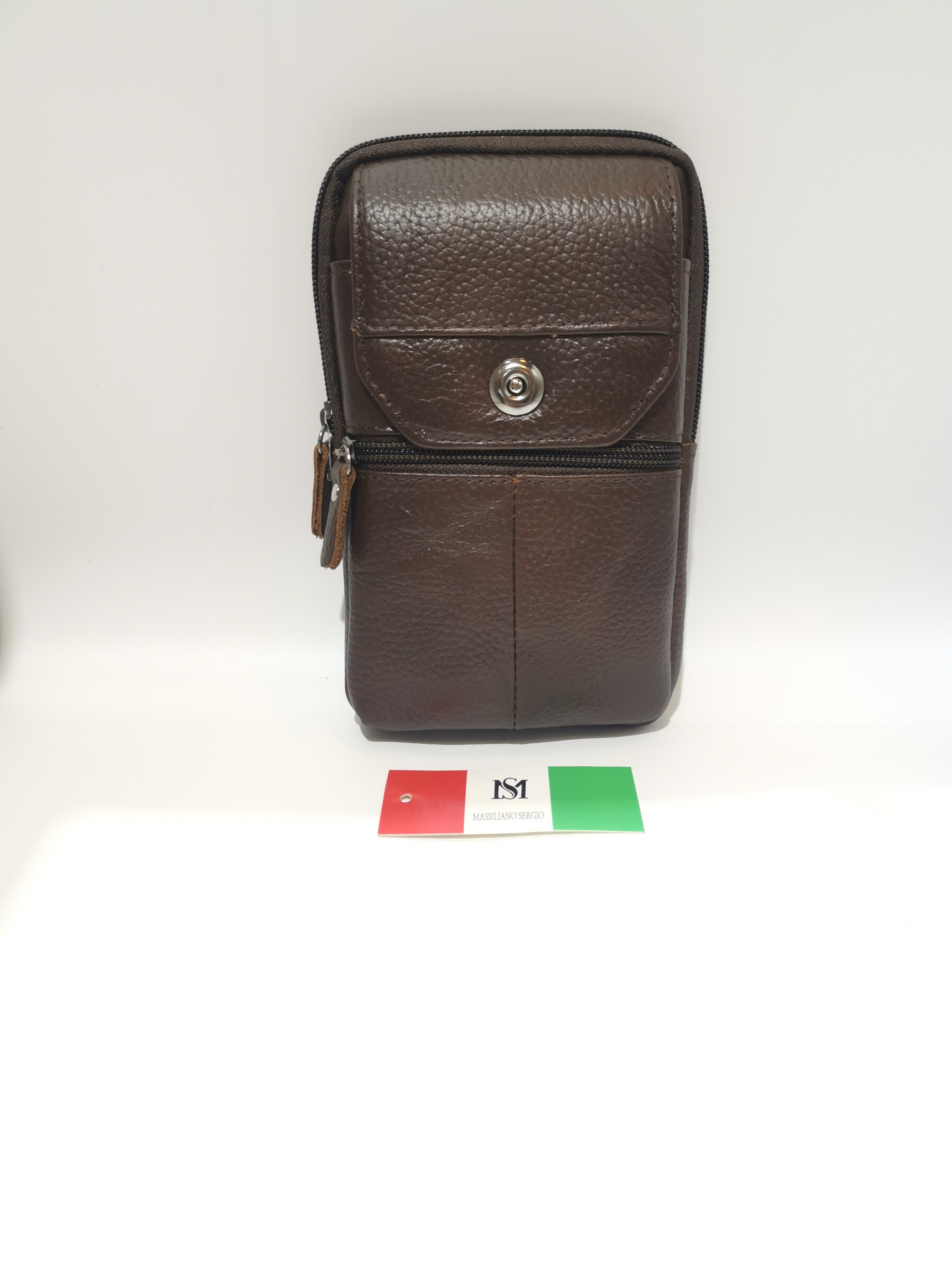 Grossiste Massiliano Sergio - Sacoche cuir de vachette