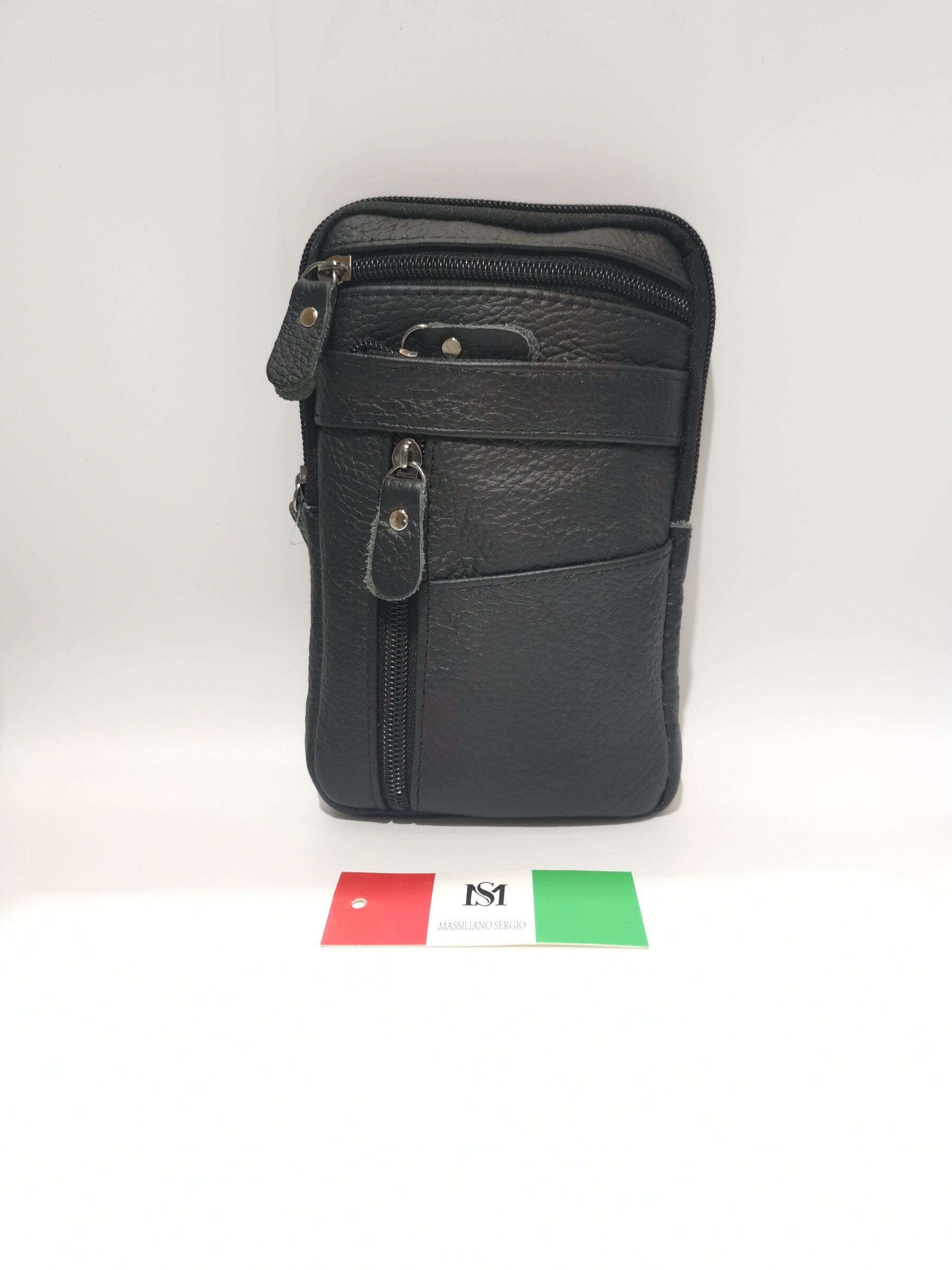 Grossiste Massiliano Sergio - Sacoche cuir de vachette