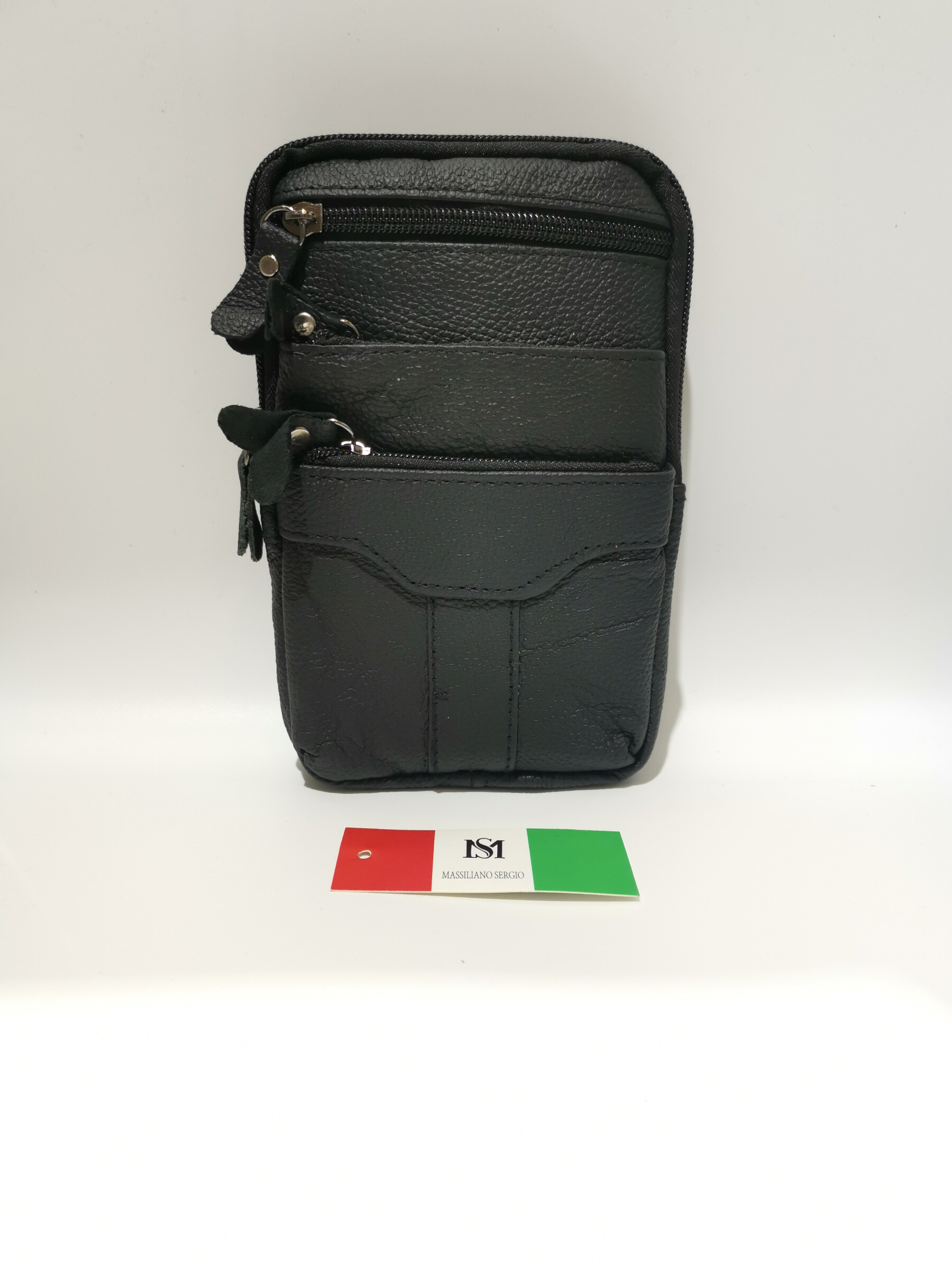 Grossiste Massiliano Sergio - Sacoche cuir de vachette