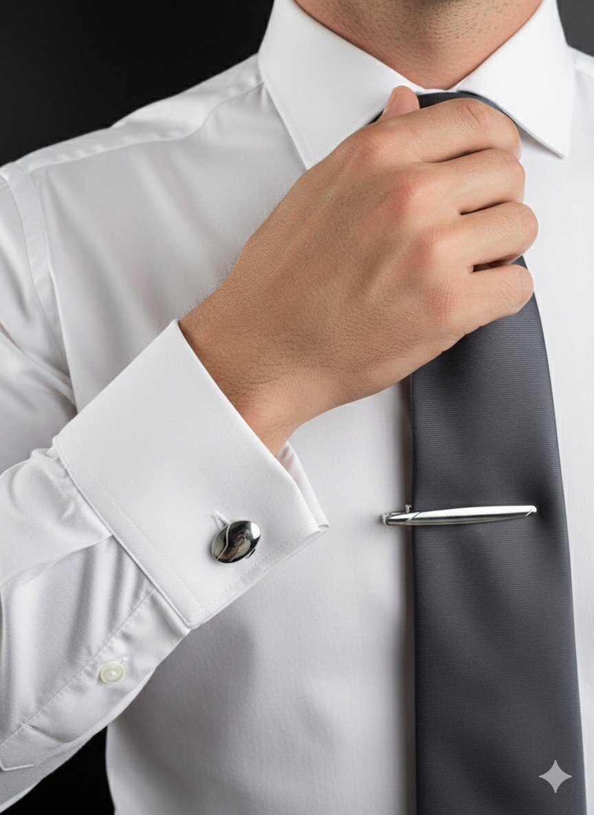 Mayorista Massiliano Sergio - Juego de gemelos con pinza de corbata de Massiliano Sergio