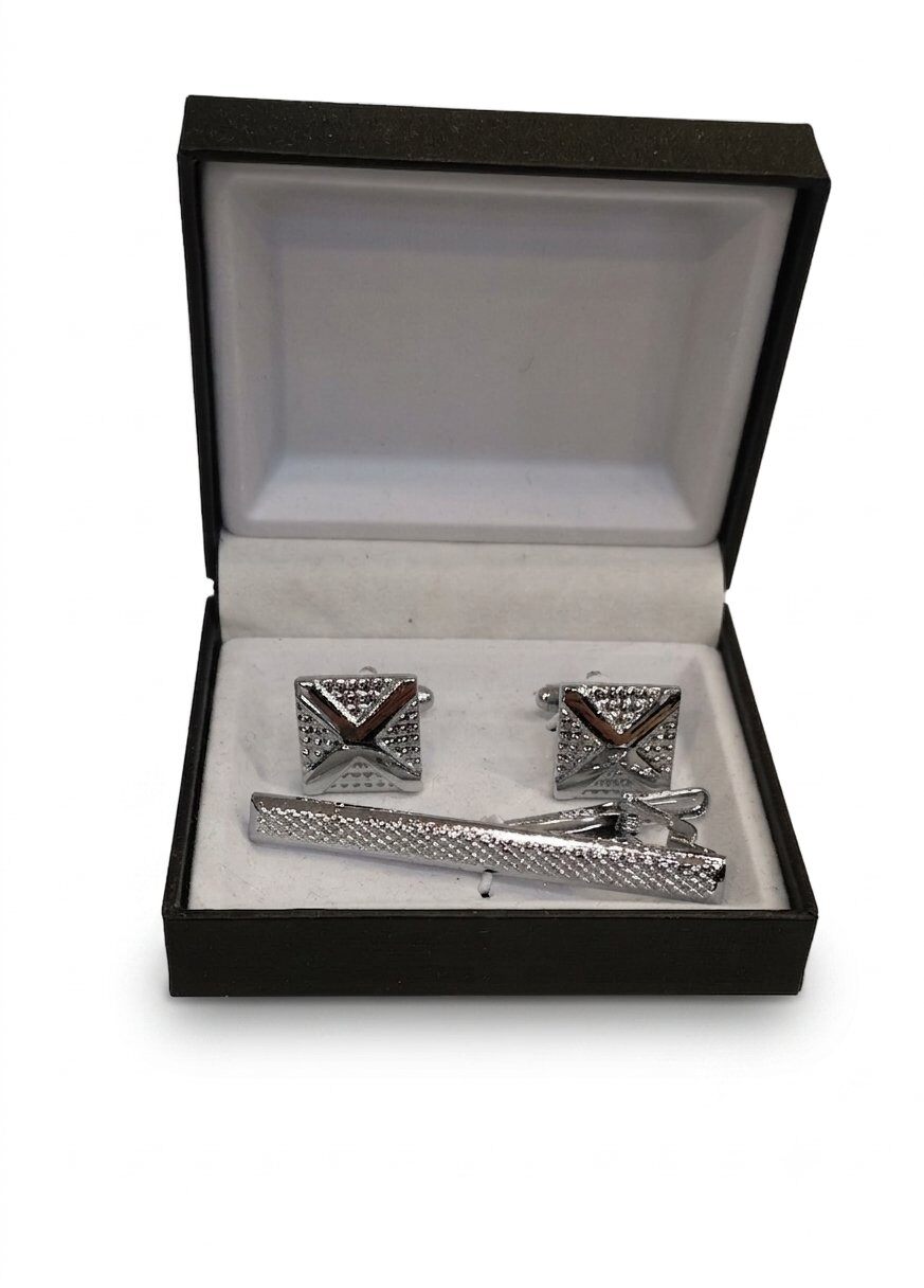Grossiste Massiliano Sergio - Coffret bouton manchette avec une pince cravate Massiliano Sergio