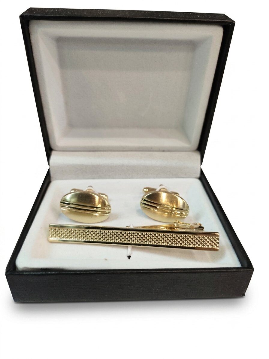 Grossiste Massiliano Sergio - Coffret bouton manchette avec une pince cravate Massiliano Sergio