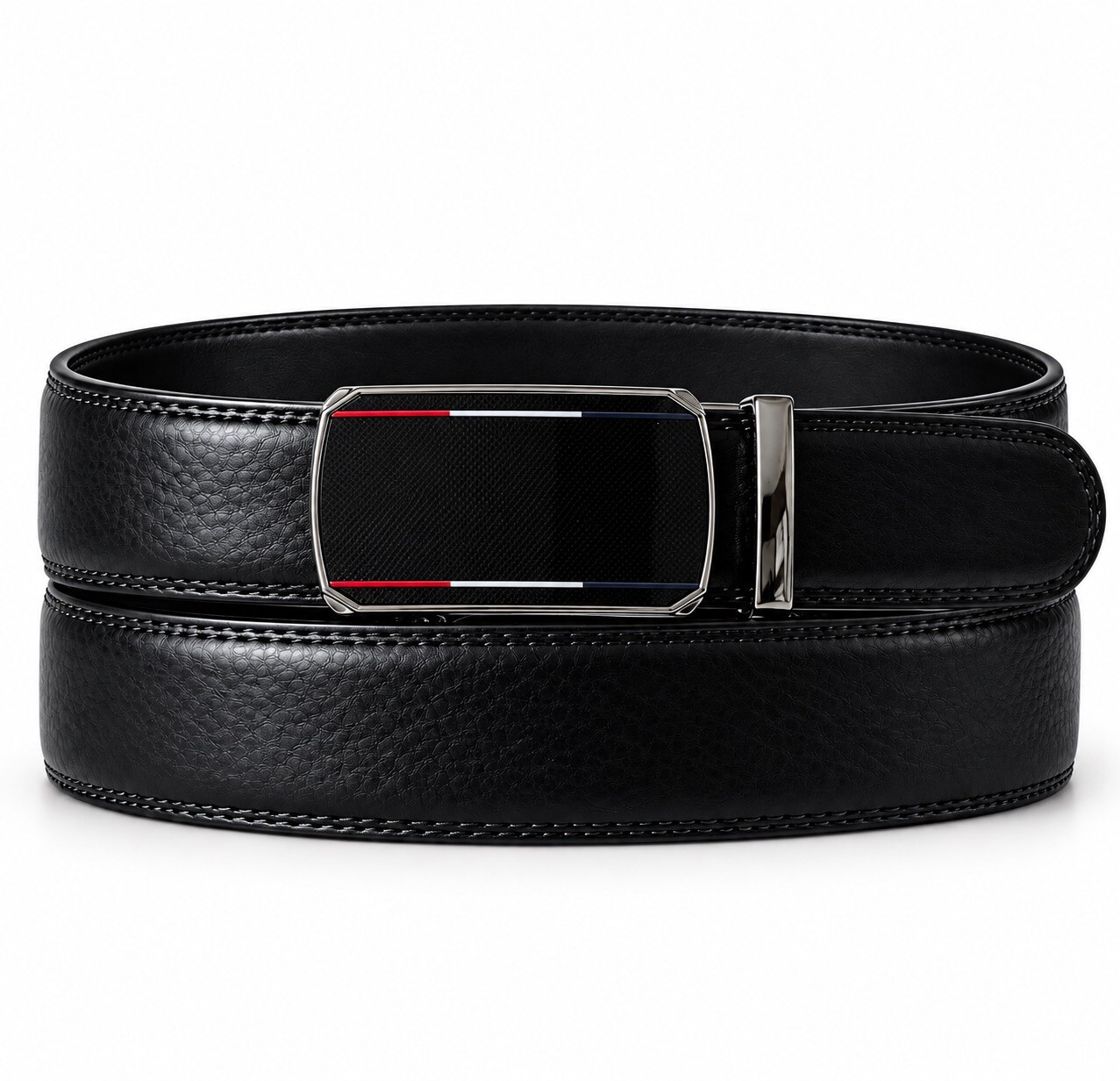 Grossiste Massiliano Sergio - Ceinture automatique en croute de cuir de vachette Massiliano Sergio