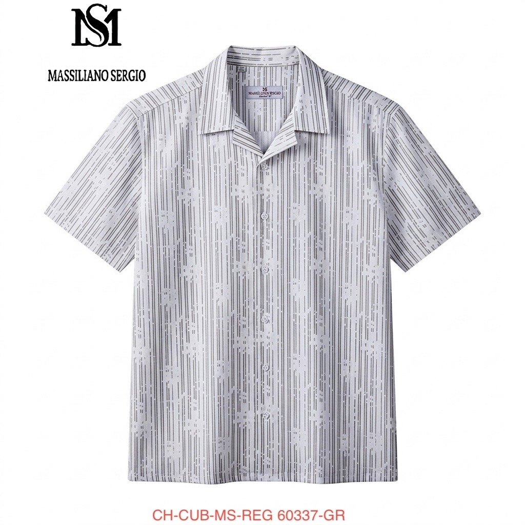 Wholesaler Massiliano Sergio - Cuban collar short-sleeve shirt
