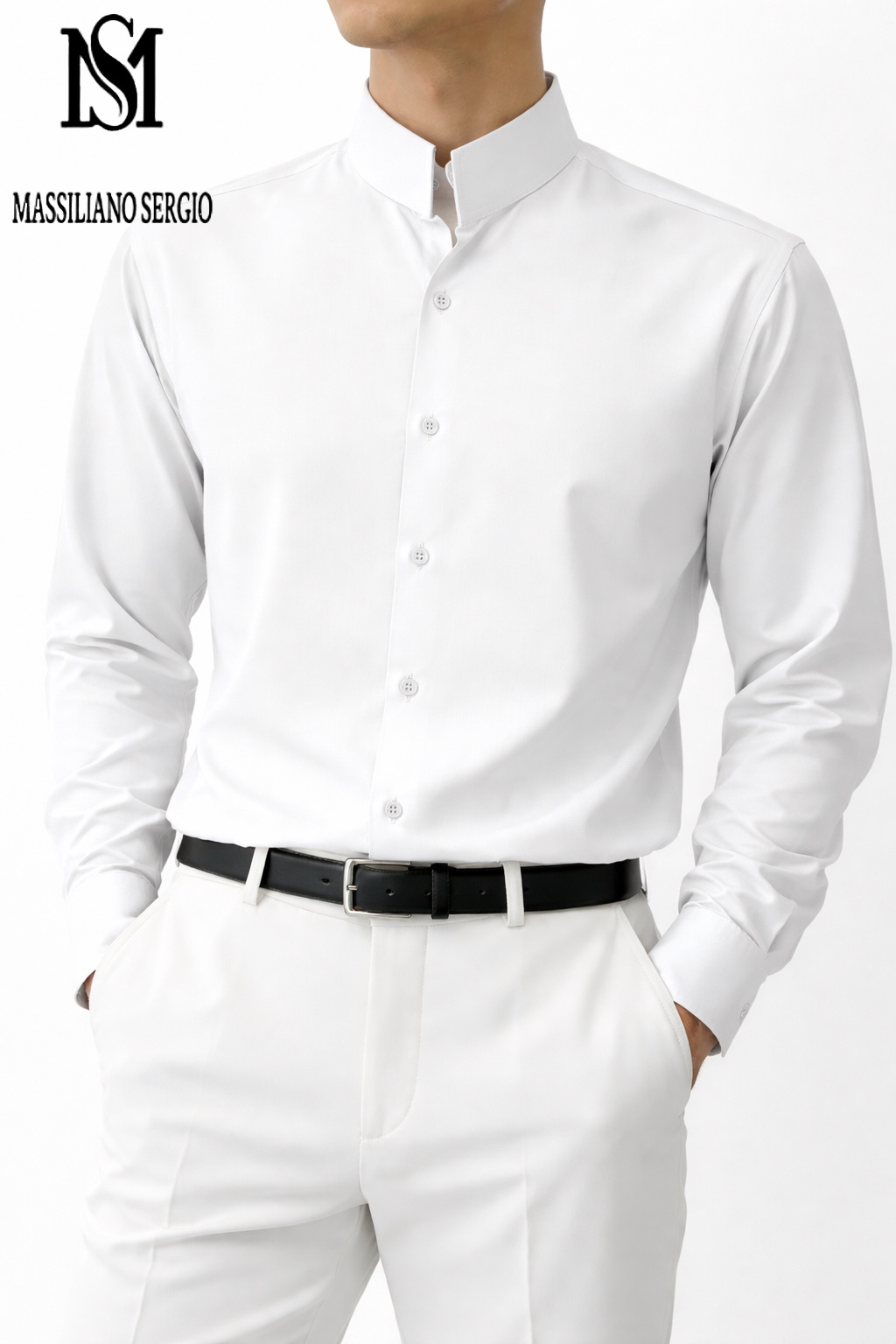 Wholesaler Massiliano Sergio - Shirt with mandarin collar