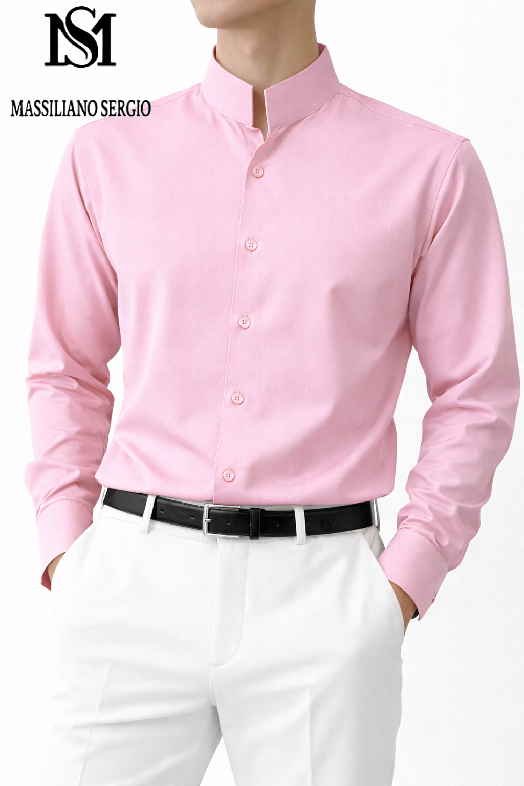 Wholesaler Massiliano Sergio - Mandarin collar shirt