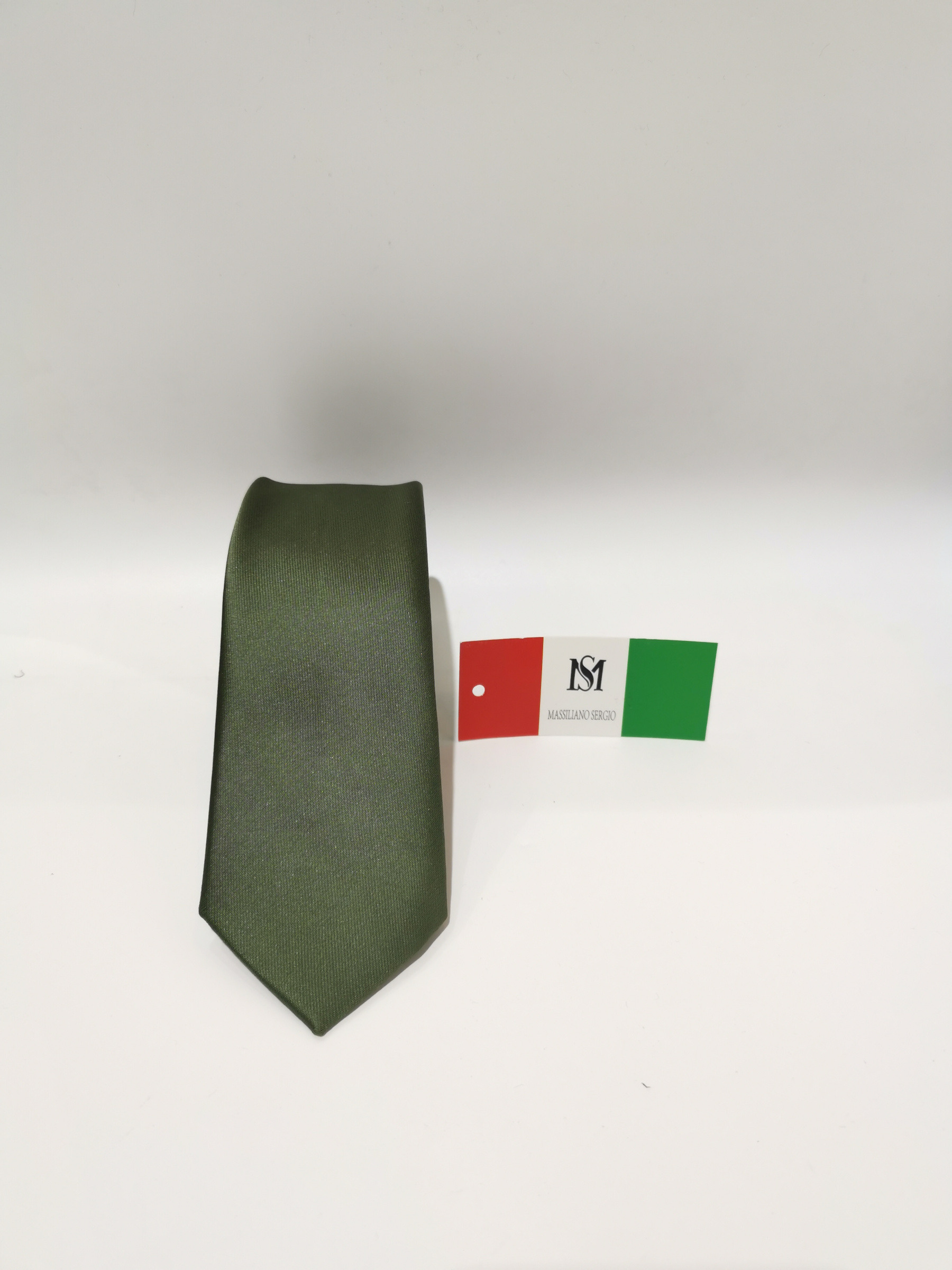 Großhändler Massiliano Sergio - Einfarbige Krawatte Massiliano Sergio
