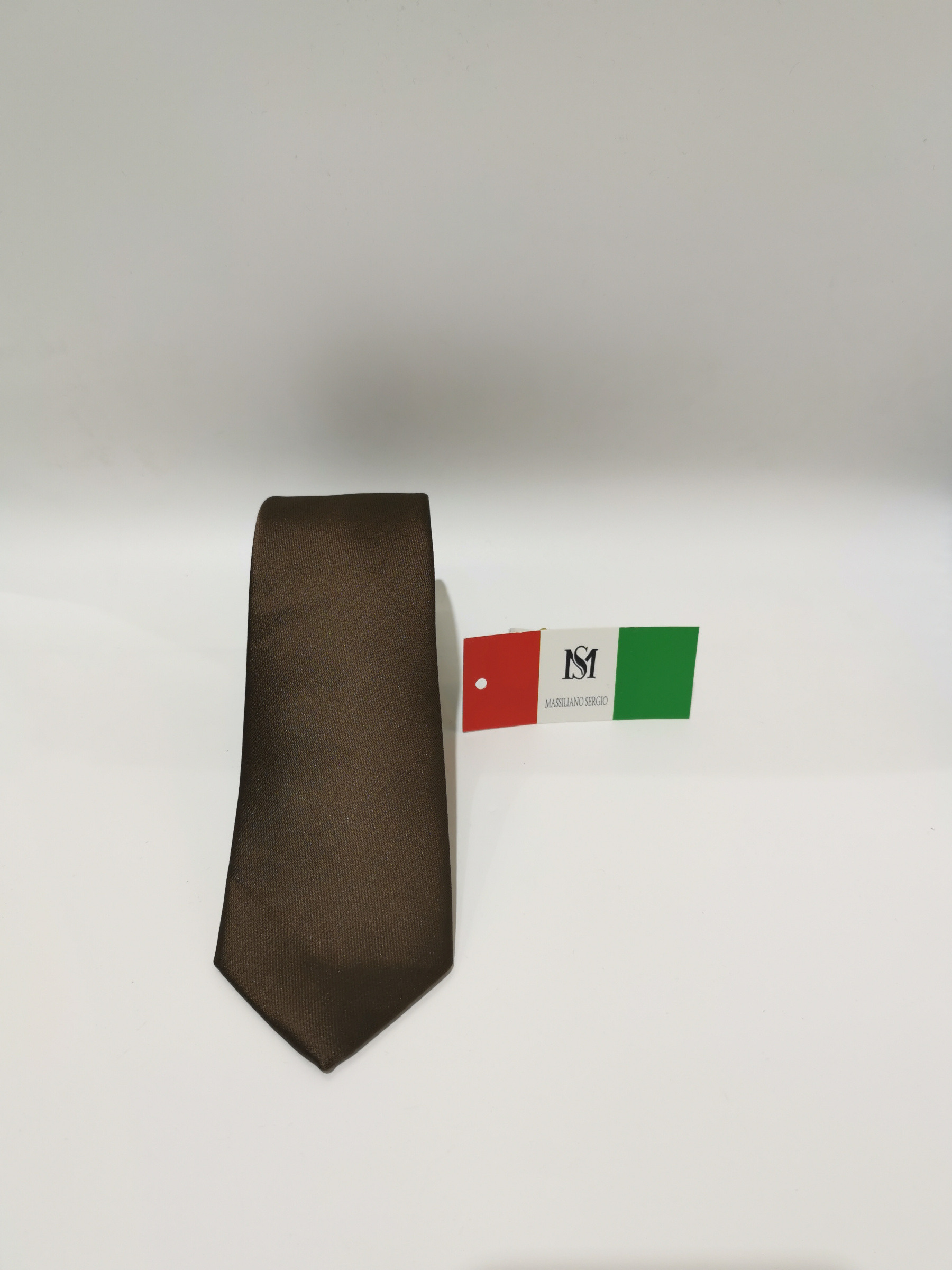 Großhändler Massiliano Sergio - Einfarbige Krawatte Massiliano Sergio