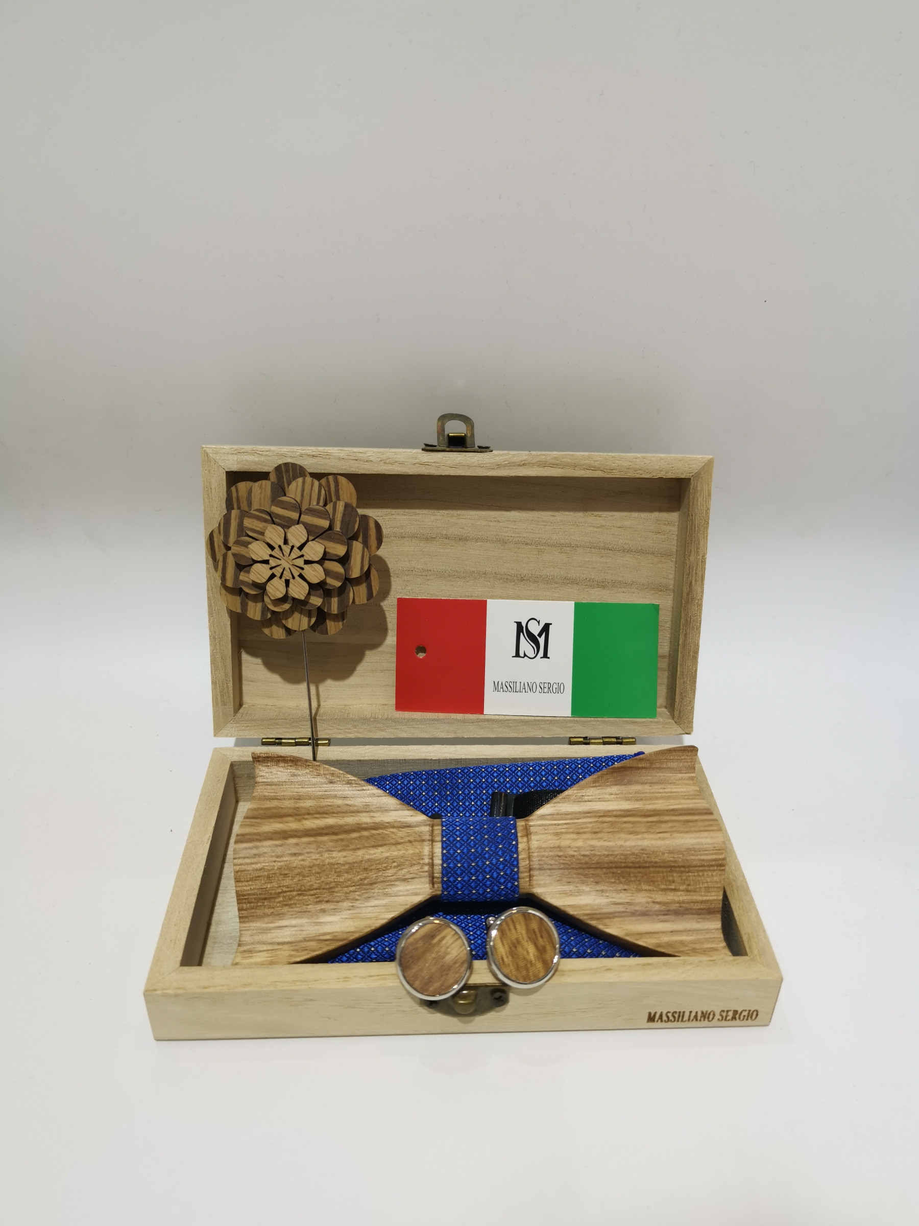 Grossista Massiliano Sergio - Set di papillon in legno