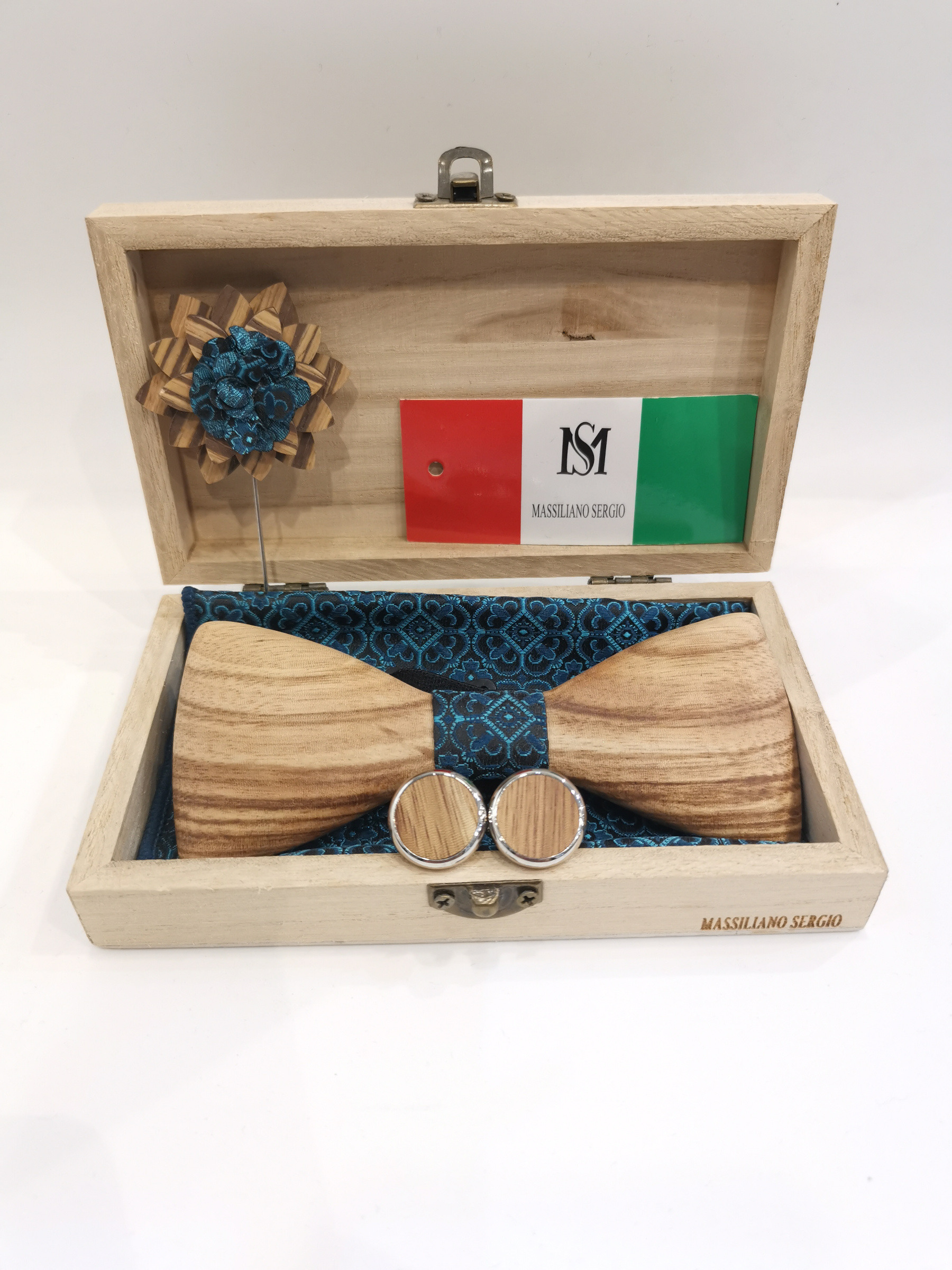 Grossista Massiliano Sergio - Set di papillon in legno