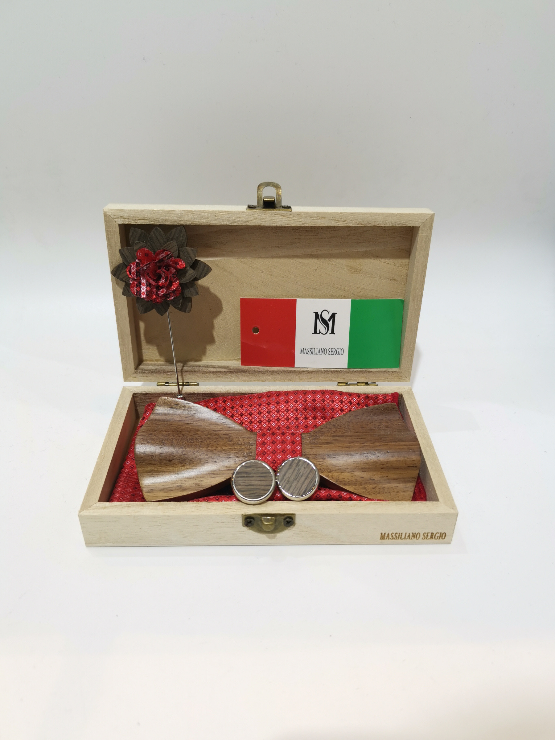 Grossista Massiliano Sergio - Set di papillon in legno