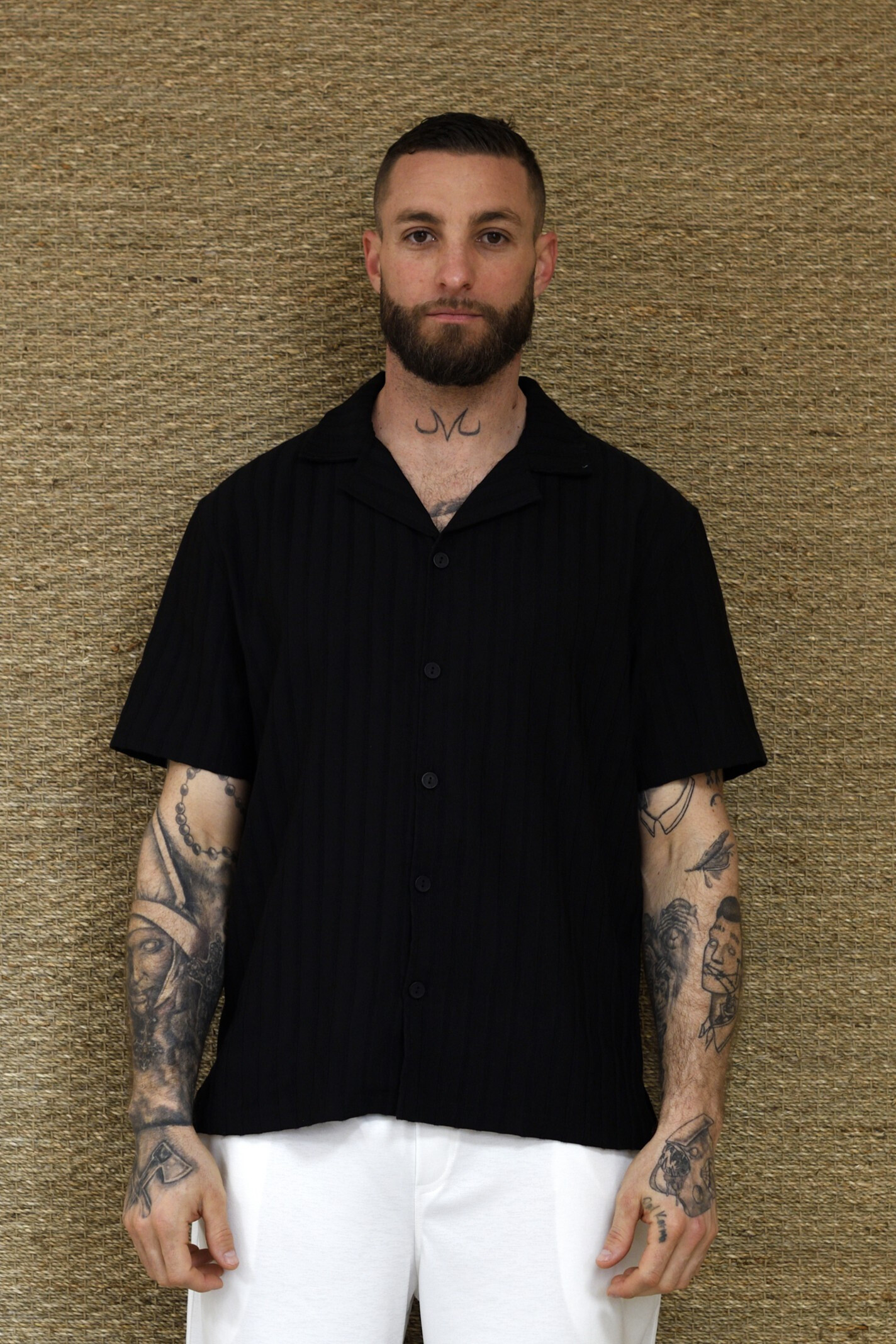 Mayorista Kharma - Camisa a rayas estructurada