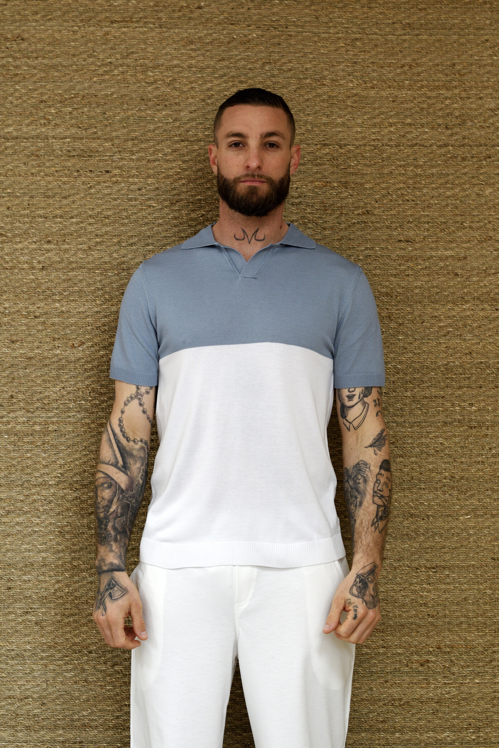 Großhändler Kharma - Bi-Color Mesh Polo-Hemd