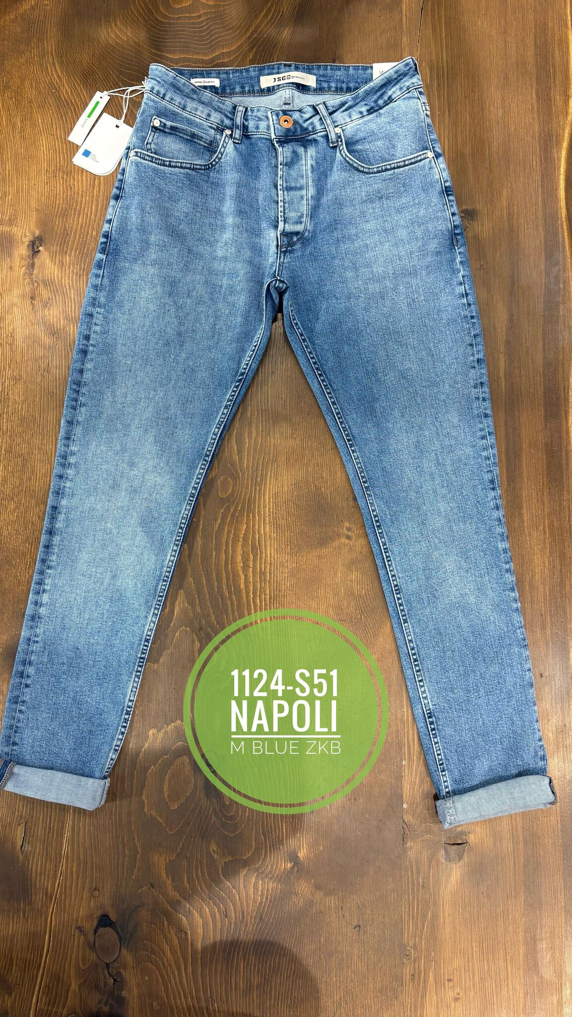 Grossiste MAX 8 - JEANS BLEU SLIM FIT