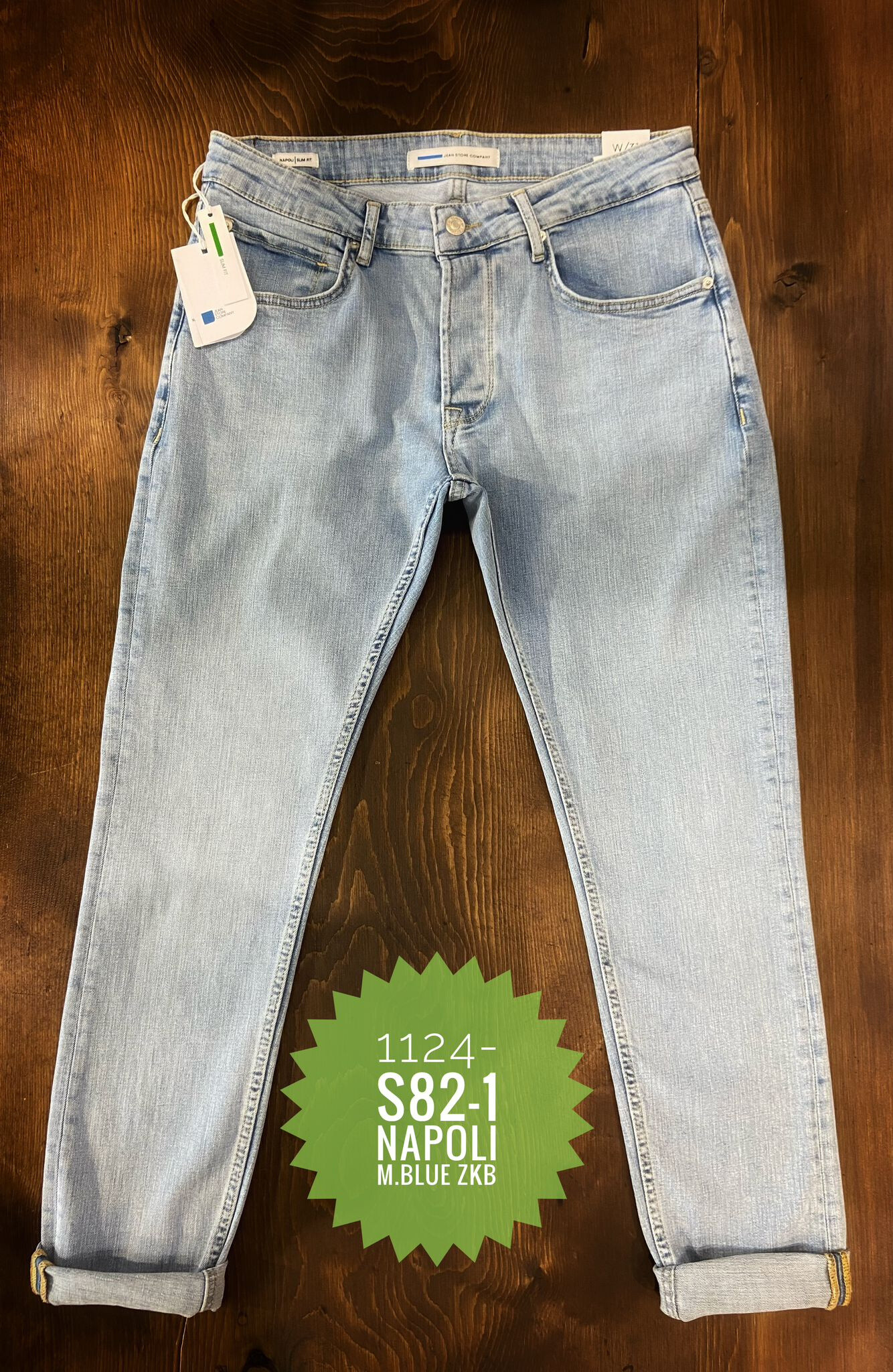Grossiste MAX 8 - JEANS BLEU CLAIR SLIM FIT