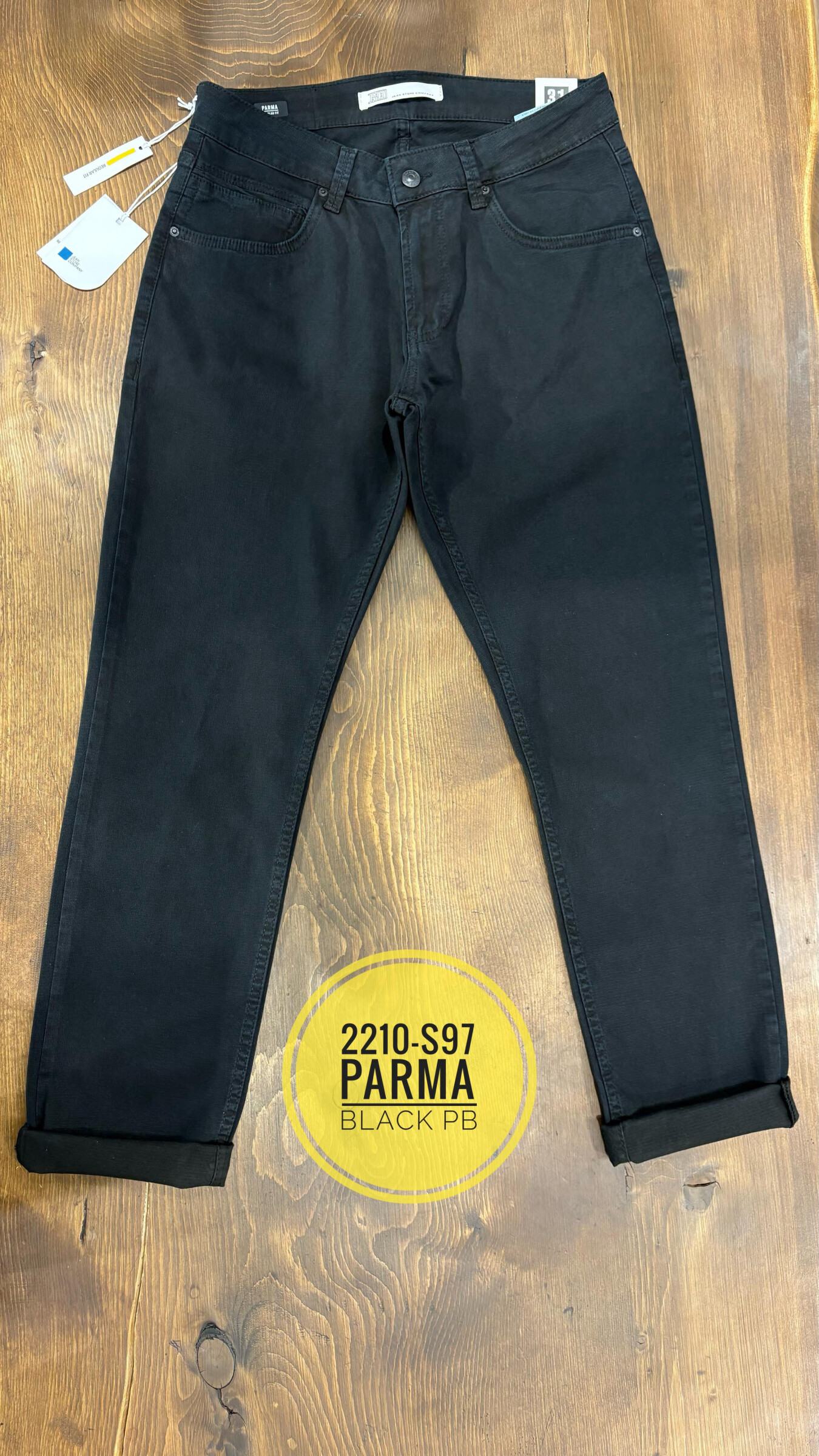 Grossiste MAX 8 - JEANS NOIR REULAR FIT