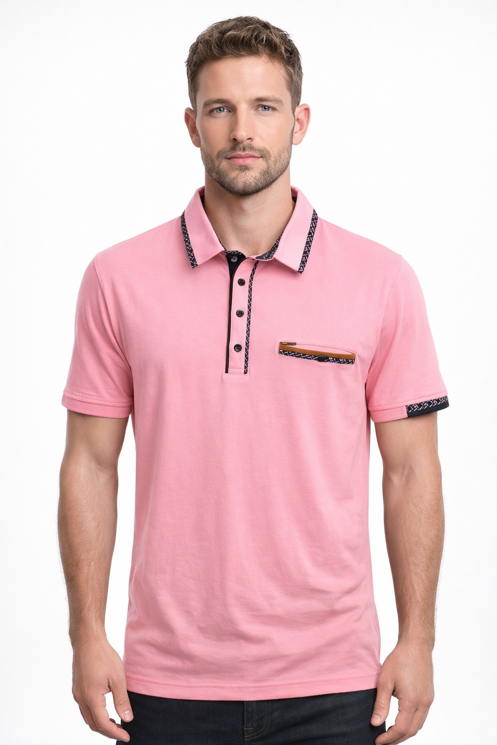 Großhändler MAXWAY - Kurzarm-Poloshirt aus Baumwoll-Lycra