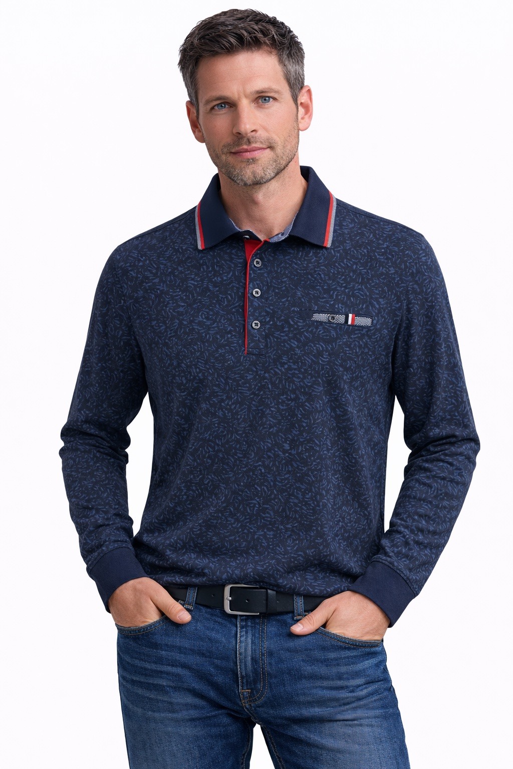 Großhändler MAXWAY - Langarm-Poloshirts