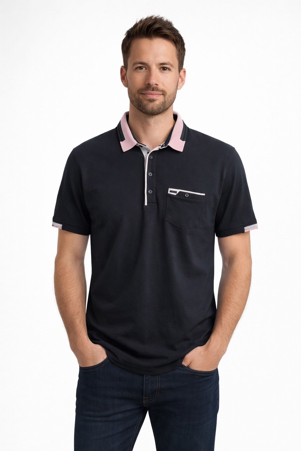 Mayorista MAXWAY - Polo cuello contraste 9571