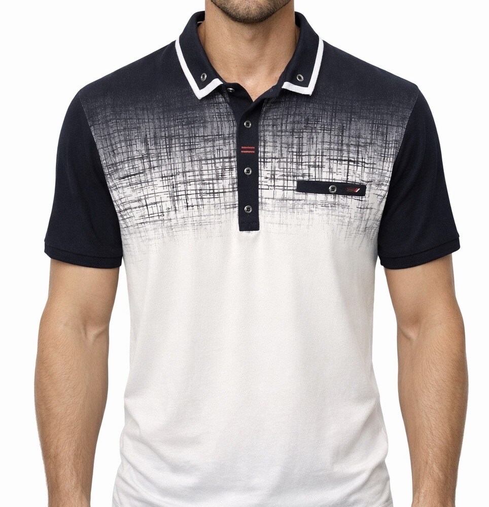 Großhändler MAXWAY - Poloshirt mit Farbverlaufsmuster