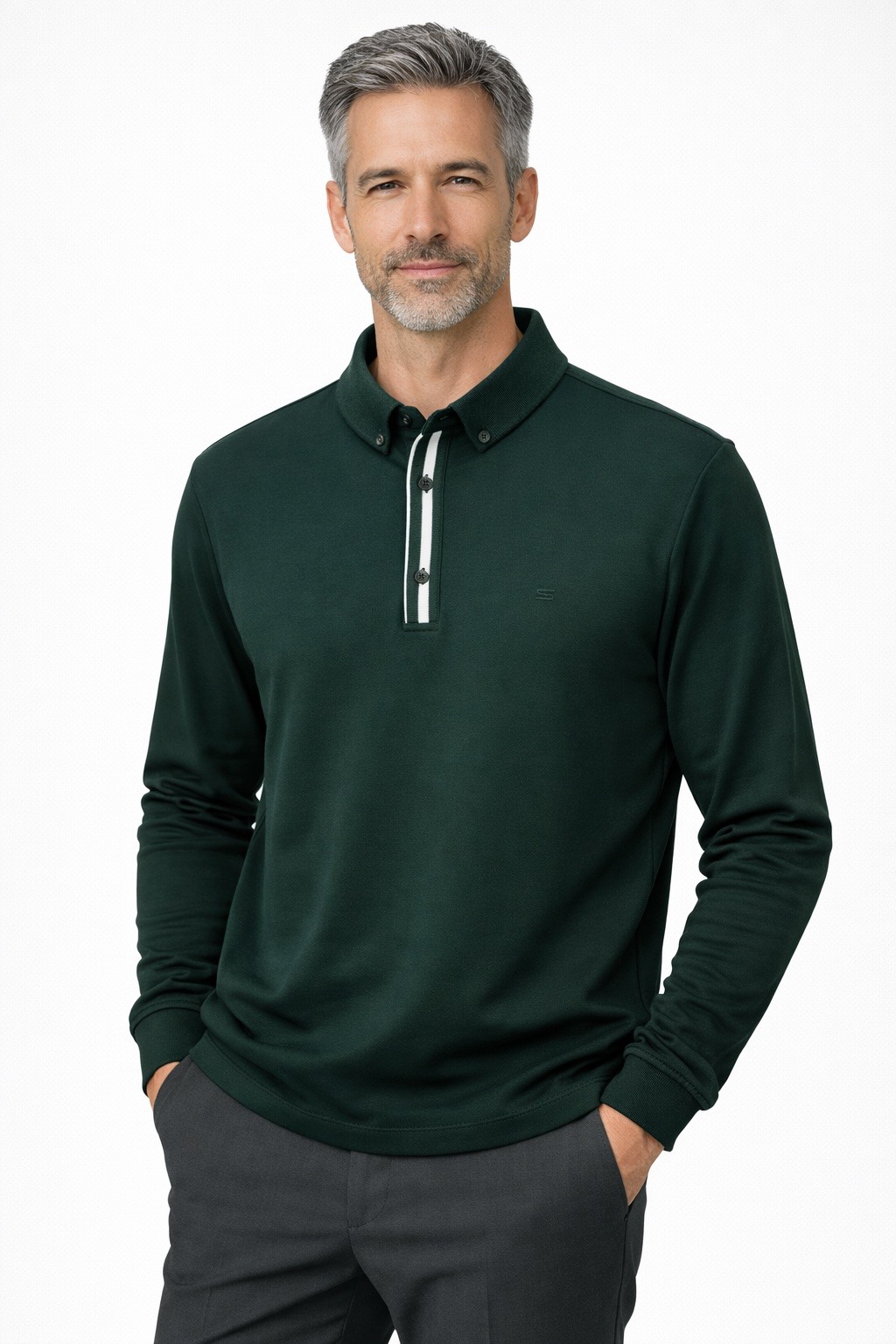 Großhändler MAXWAY - Langarm-Poloshirt