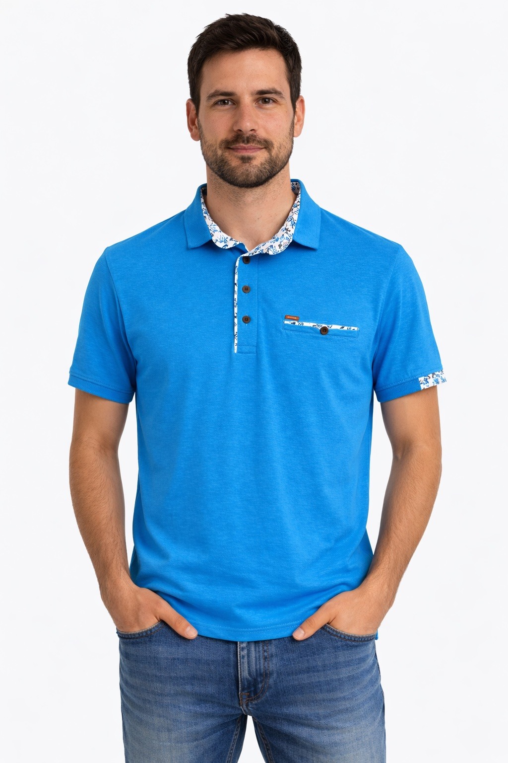 Großhändler MAXWAY - Poloshirt mit Blumenkragen
