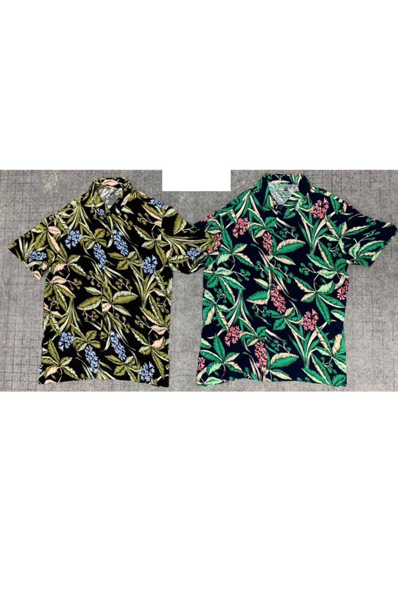 Grossiste Mentex Homme - Chemise rayonne vegetation manches courtes