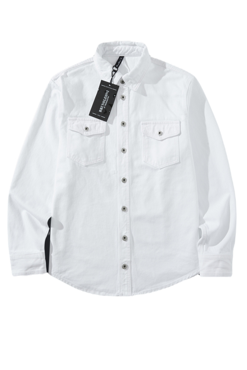 Wholesaler Mentex Homme - Plain cotton overshirts with chest pockets.