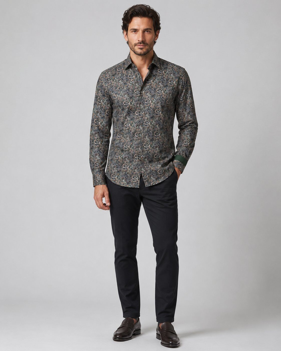 Grossista Mentex Homme - Camicia Stampata Eleganza Moderna