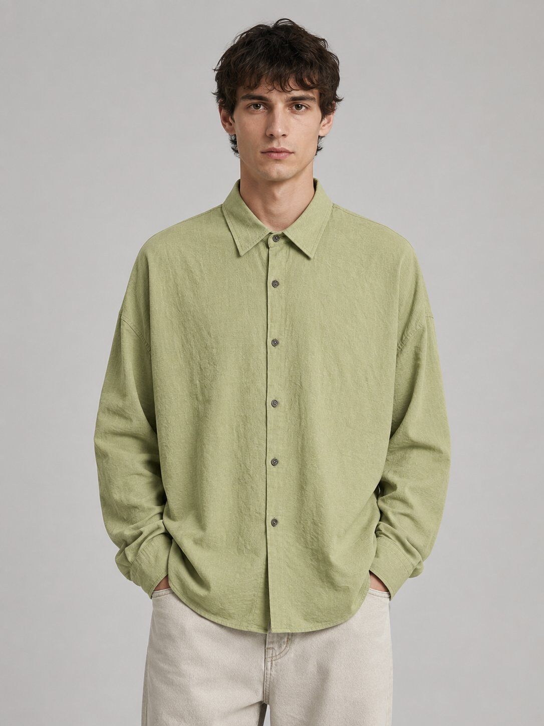 Grossista Mentex Homme - Camicia in Lino Fluida Casual Chic