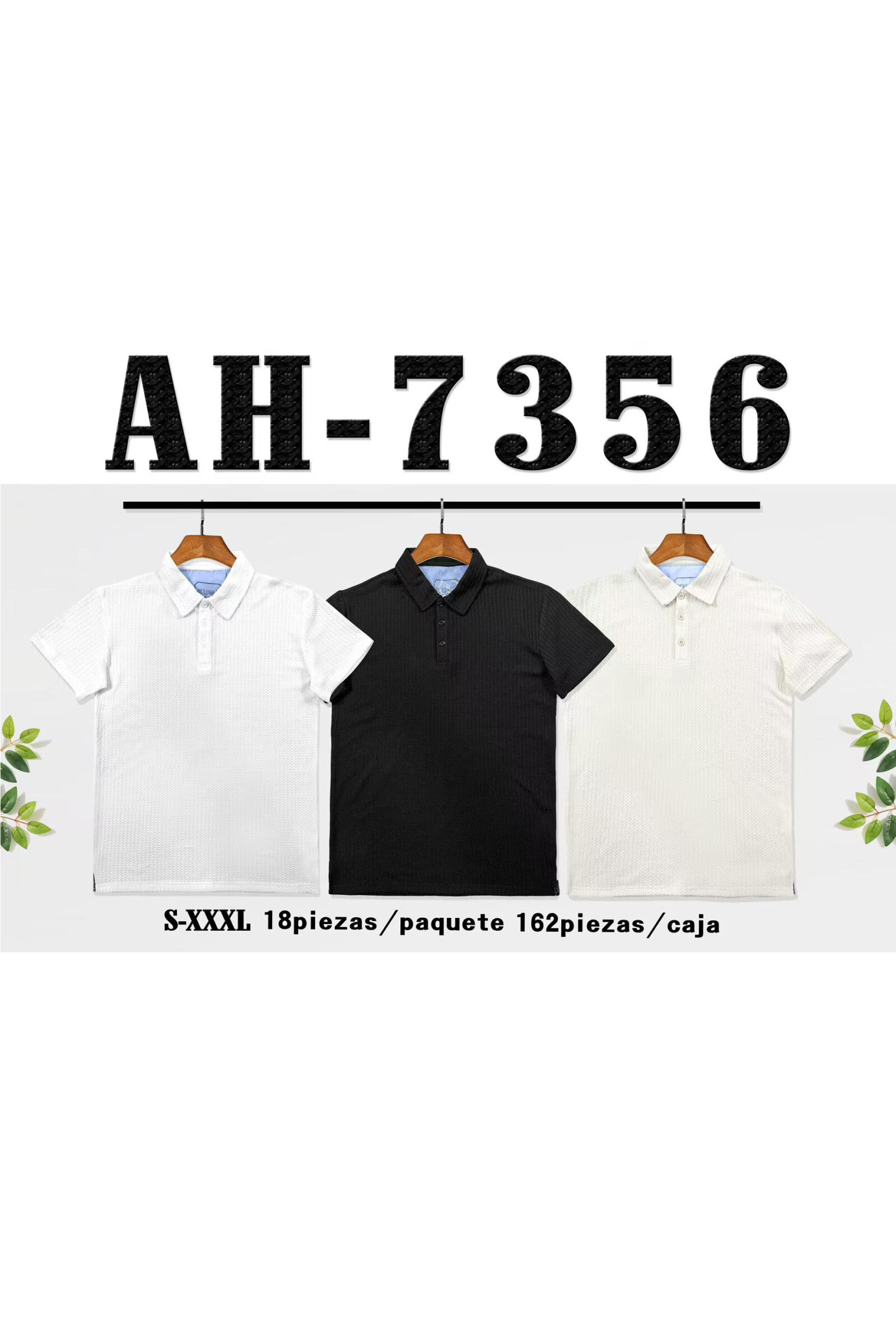Grossiste Mentex Homme - POLO HOMME SIMPLE UNI EFFET CREUX