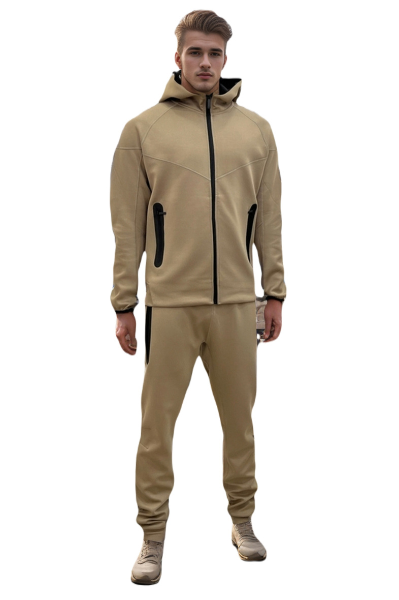 Grossiste Mentex Homme - Ensemble sweat à capuche jogging unie homme