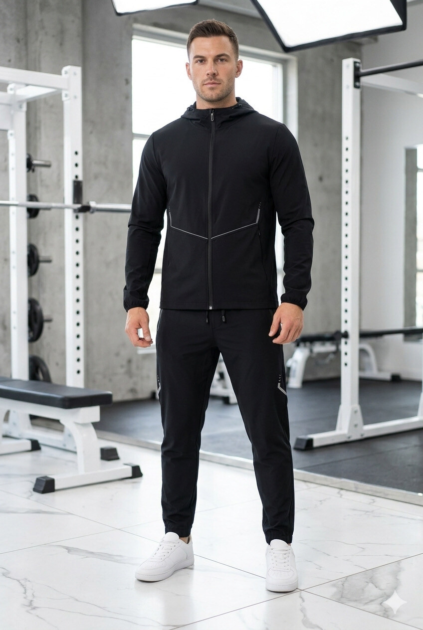 Grossista Mentex Homme - Completo uomo a tinta unita, performance sportiva, unione di comfort termico e design