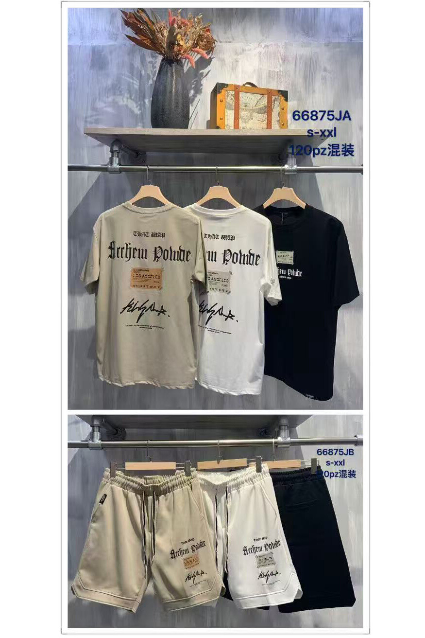 Grossiste Mentex Homme - ENSEMBLE ÉTÉ T-SHIRT ET SHORT HOMME