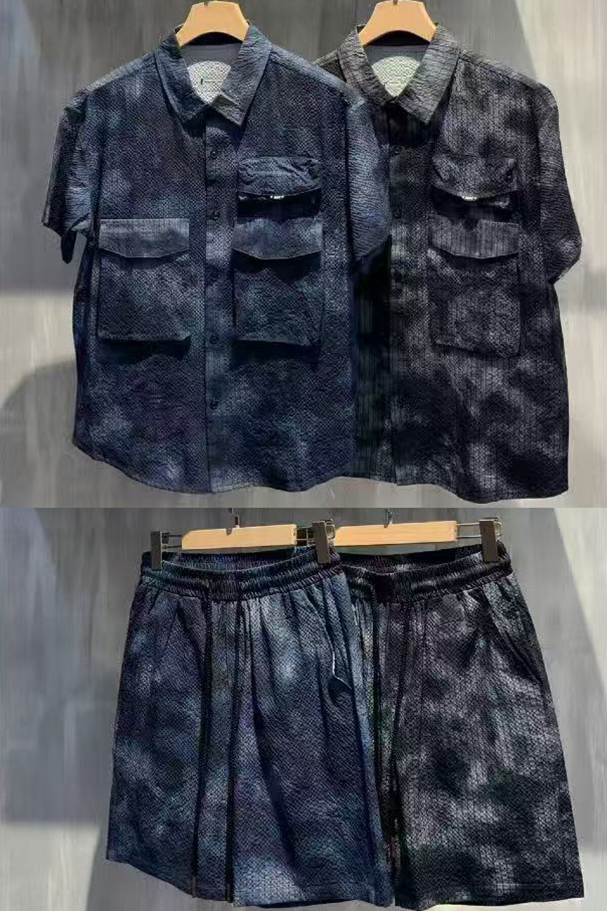 Wholesaler Mentex Homme - Hitting and shorted man's shirt and short