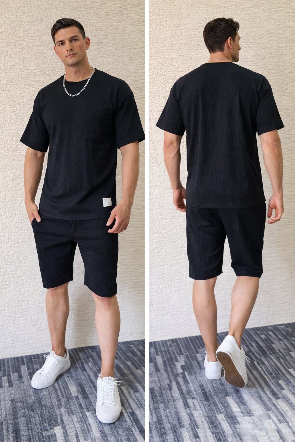 Wholesaler Mentex Homme - Minimalist Summer Coordinated Set
