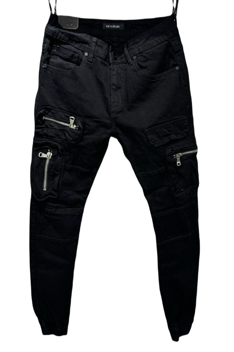 Mayorista Mentex Homme - Vaqueros estilo cargo con bajo elástico para hombre