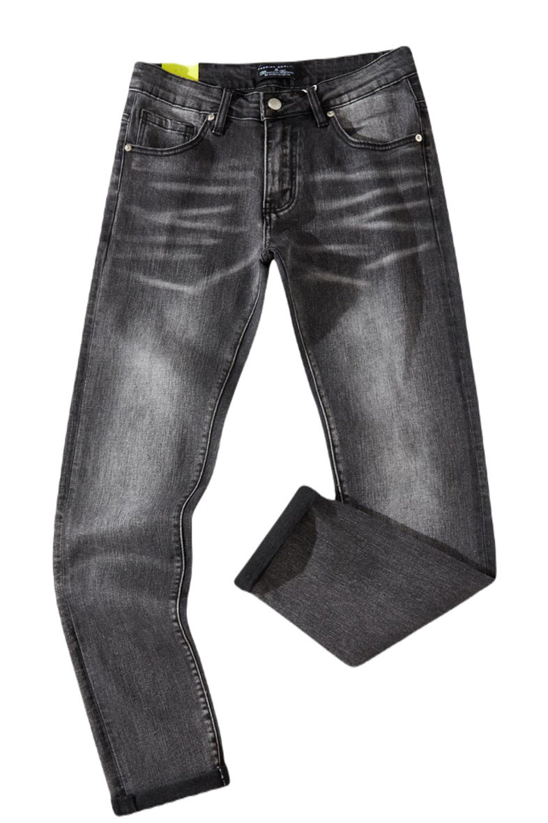 Mayorista Mentex Homme - Vaqueros slim de hombre grises con efecto desteñido