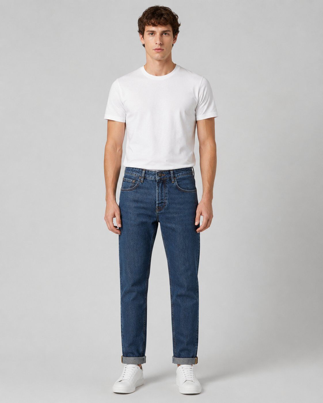 Grossiste Mentex Homme - Jean Bleu Straight Washed