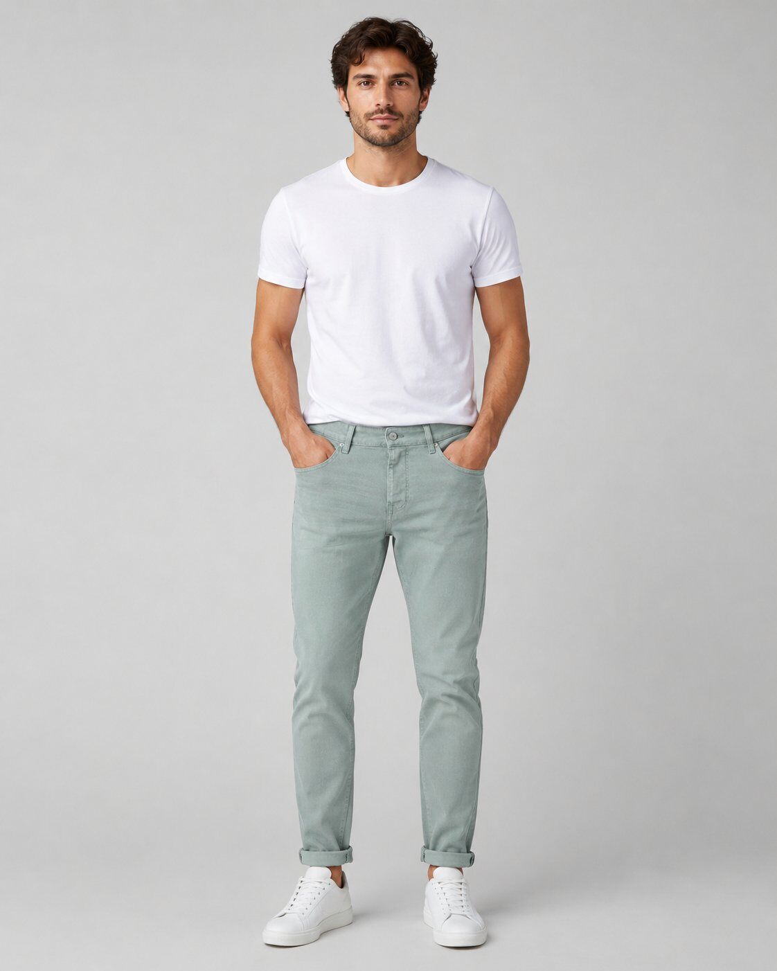 Wholesaler Mentex Homme - Khaki Washed Fit Pants