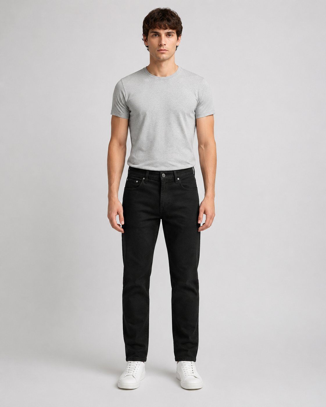 Grossista Mentex Homme - Jeans Slim Neri Minimal