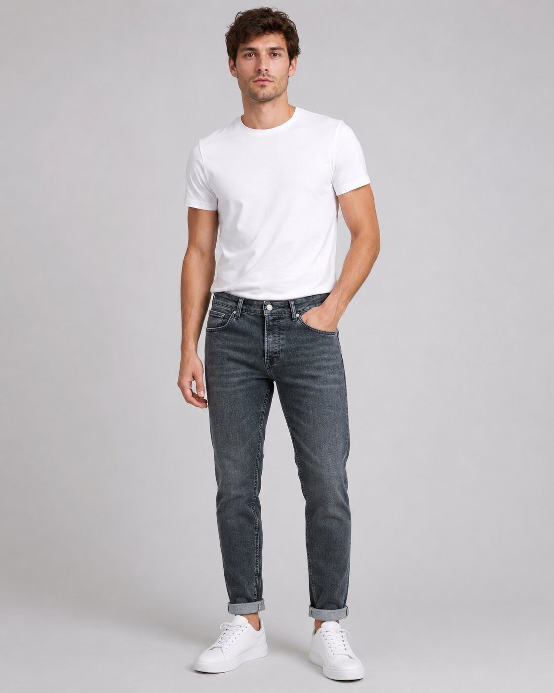 Grossista Mentex Homme - Jeans Slim Blu Lavato Classico