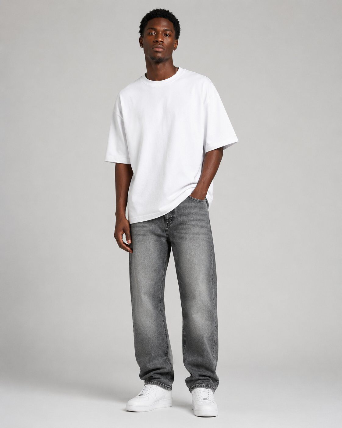 Grossista Mentex Homme - Jeans Dritti Grigi
