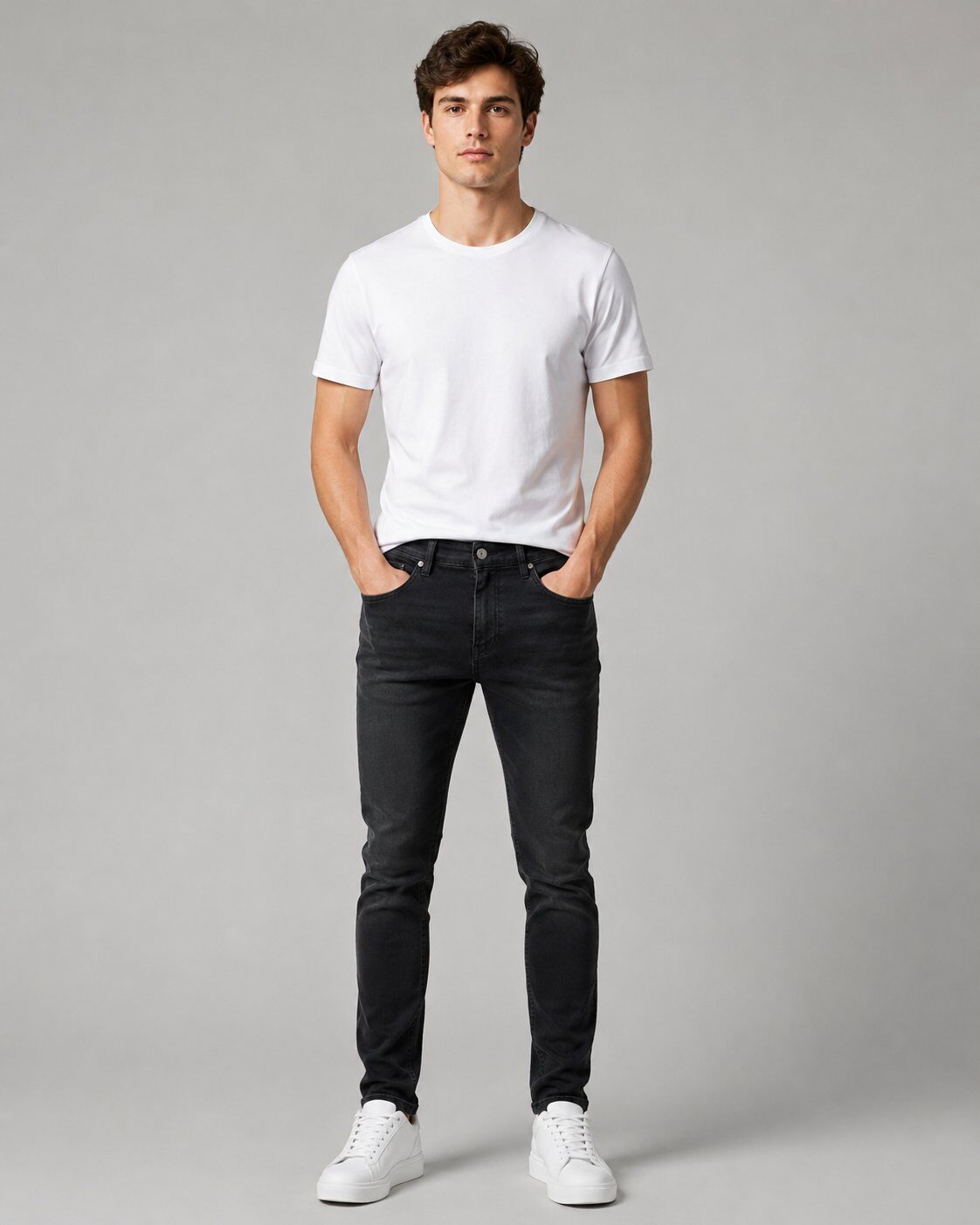 Grossiste Mentex Homme - Jean Noir Slim Stretch