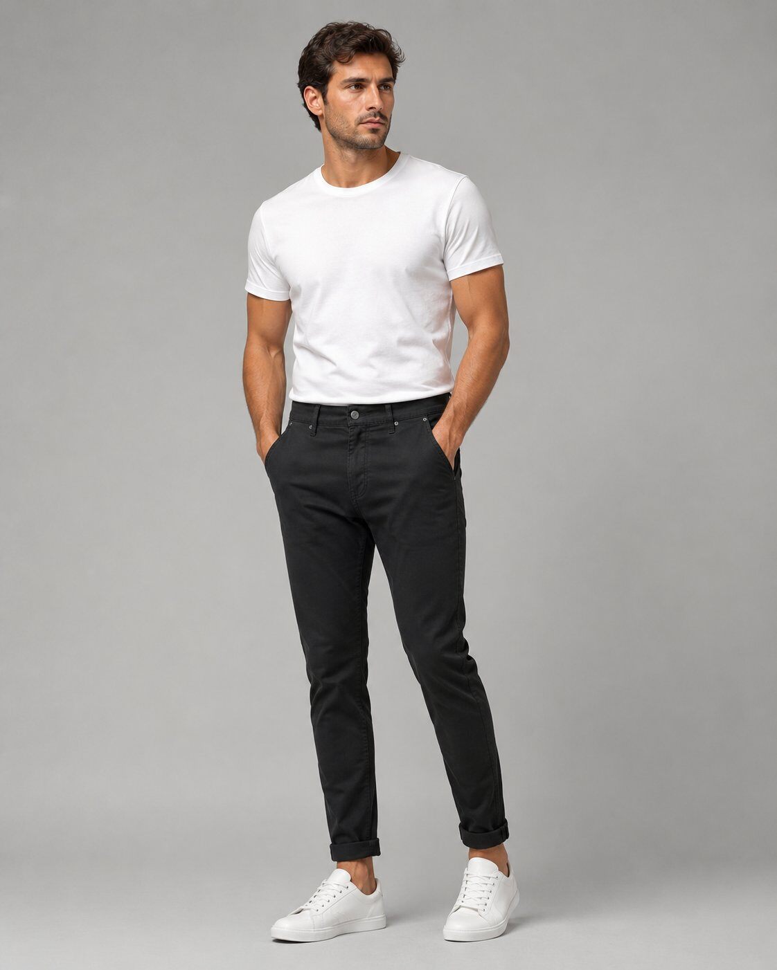 Grossista Mentex Homme - Pantaloni Neri Slim Eleganti