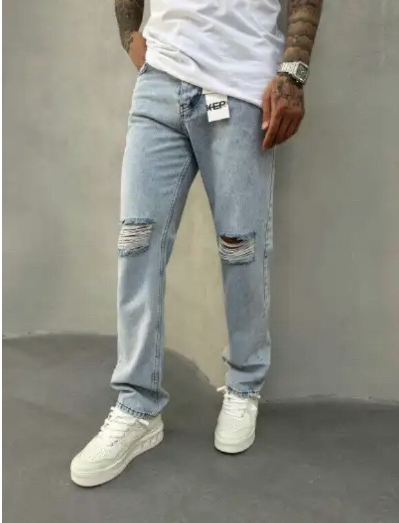 Wholesaler Mentex Homme - Washed Distressed Streetwear Jeans