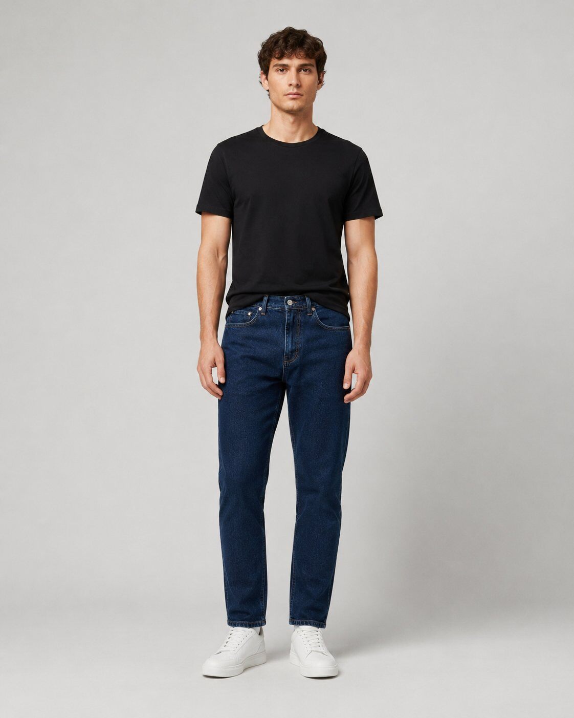 Großhändler Mentex Homme - Rohblaue Gerade Jeans