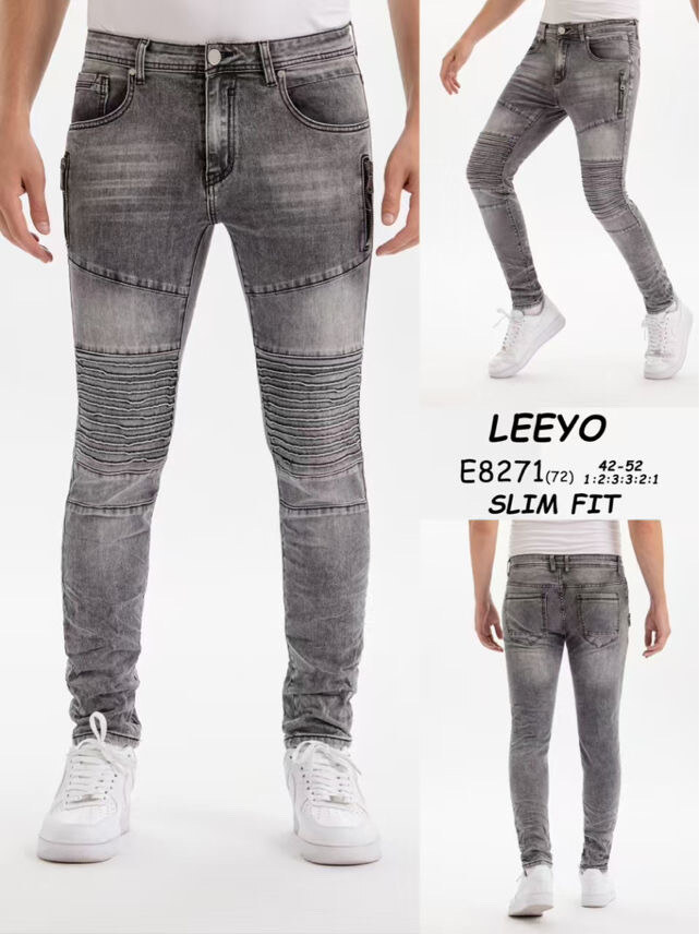 Grossiste Mentex Homme - Jean homme travaillé SLIM FIT