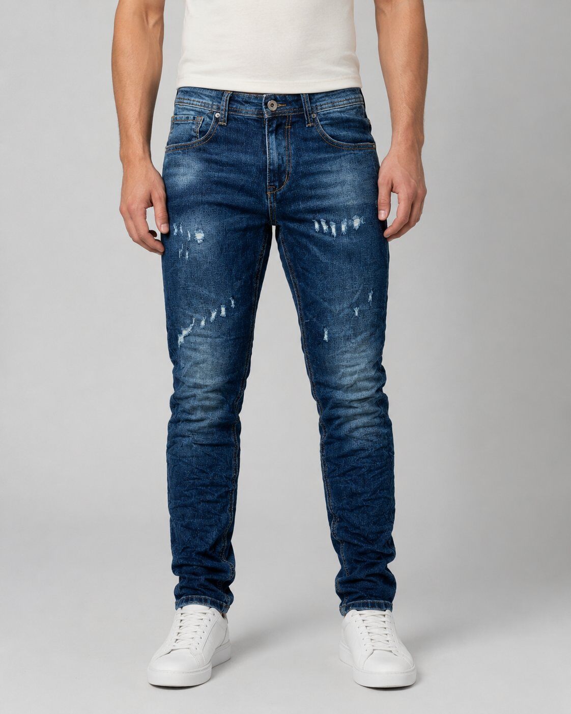 Grossista Mentex Homme - Jeans Blu Lavato Urban Fit